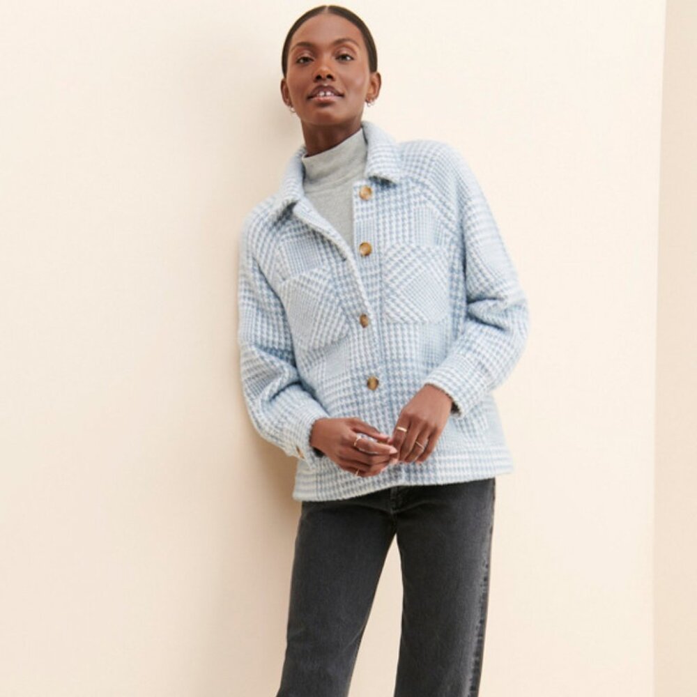 Greylin Houndstooth Shirt Jacket